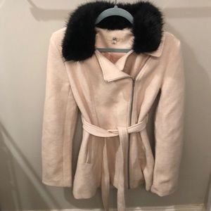 A light pink coat